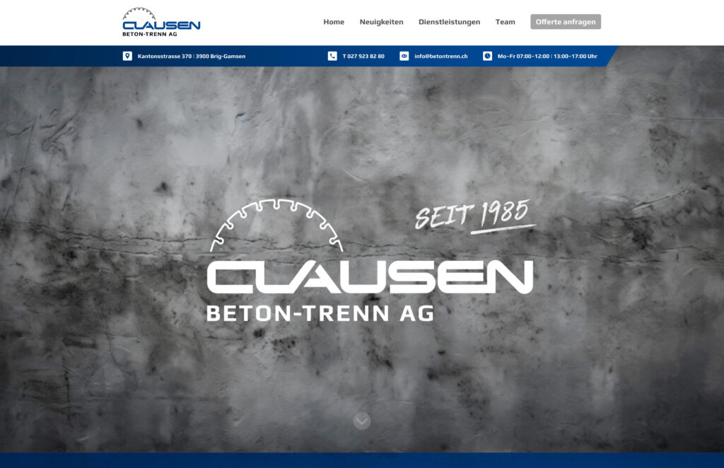 Valpix Referenz Clausen Beton Trenn AG Laptop