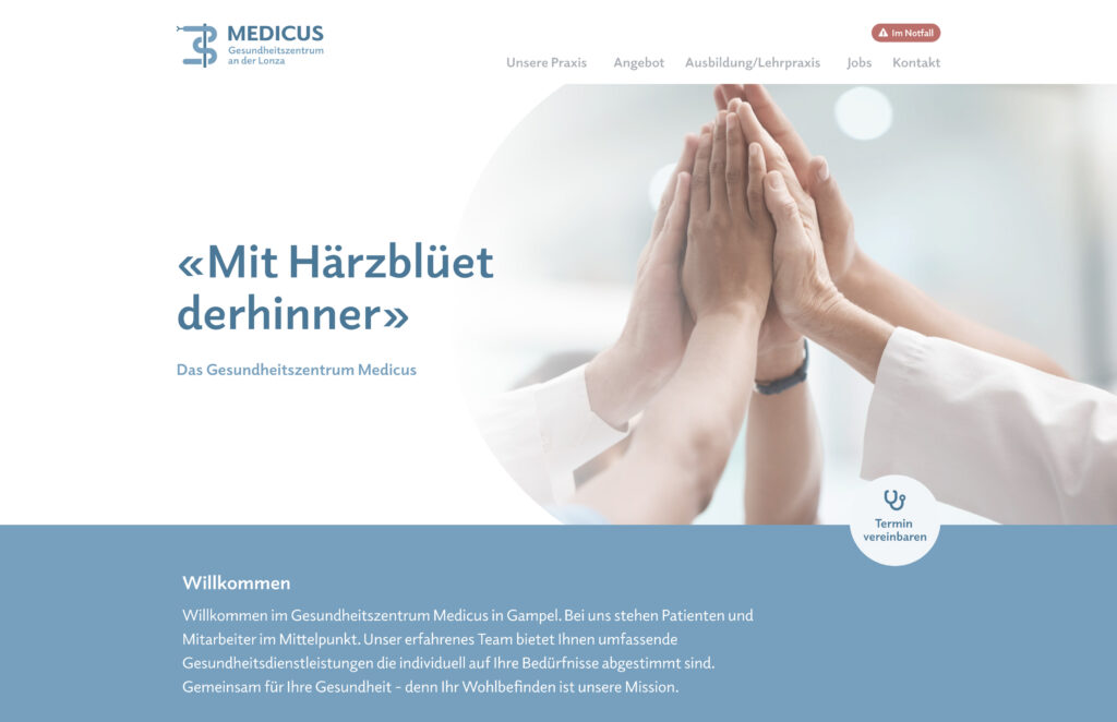 Valpix Referenz Gesundheitszentrum Medicus Laptop